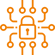cyber icon arancio